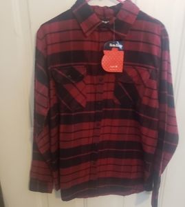Betty Boop Plaid Long Sleeve Flannel Ladies Medium